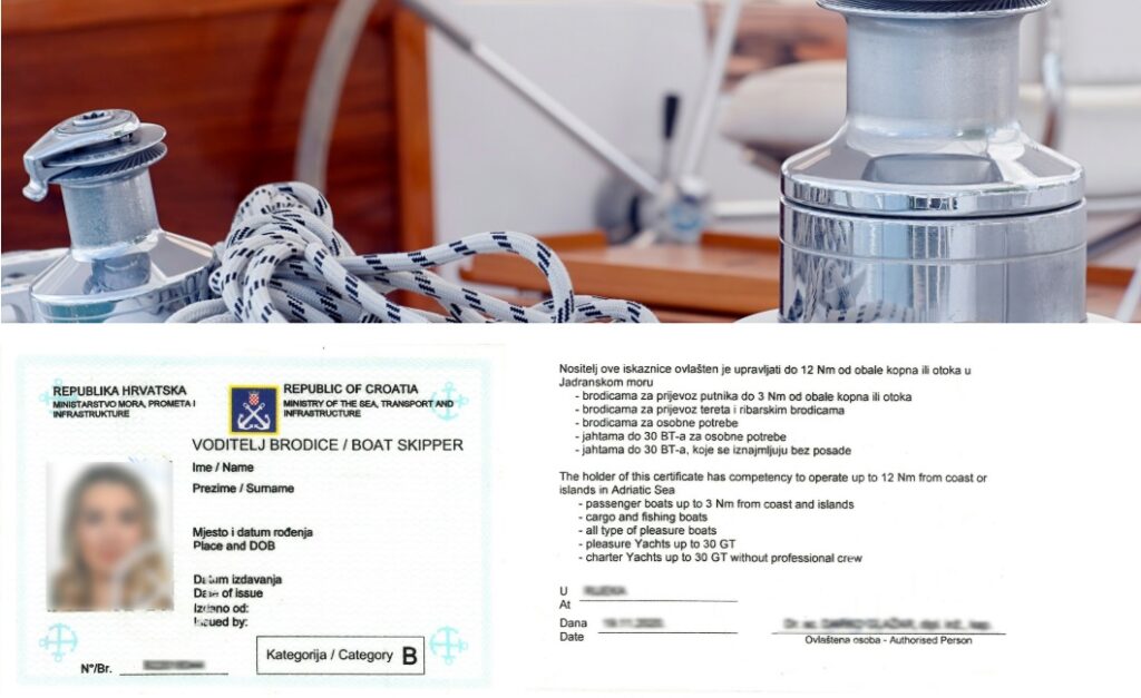 Voditelj brodice B kategorije
